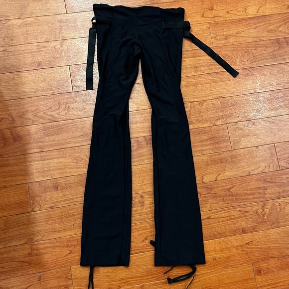 Lip Service “Fetish” Black Mesh Lace Up Flare Zip Front with Mini Shorts - Picture 5 of 8